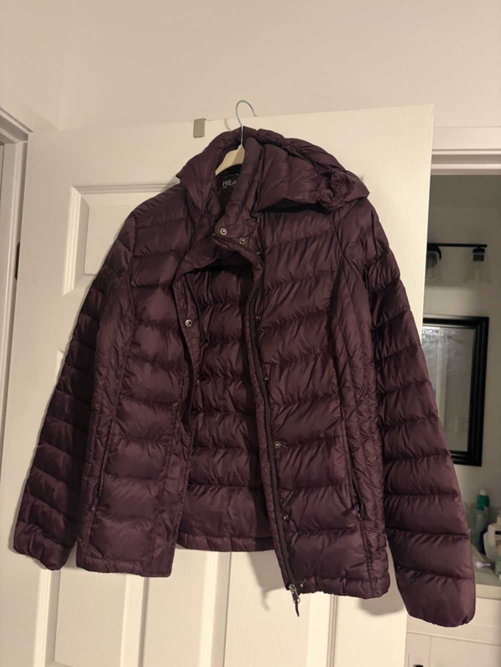 32 Degrees Dark Plum Quilted Lightweight Puffer Jacket